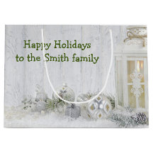 Linterna y ornamentos de navidades