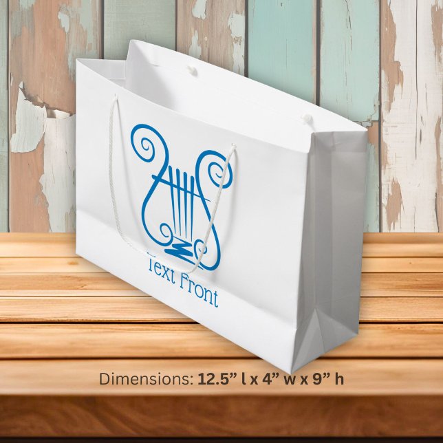Bolsa De Regalo Grande Lira Azul (Subido por el creador)