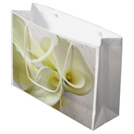 Bolsa De Regalo Grande Lirios de cal blanca por encima
