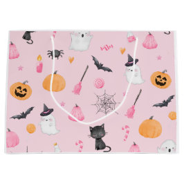 Bolsa De Regalo Grande Little Boo se debe casi a halloween rosa