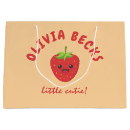 Bolsa De Regalo Grande Little Cutie Strawberry Baby Shower