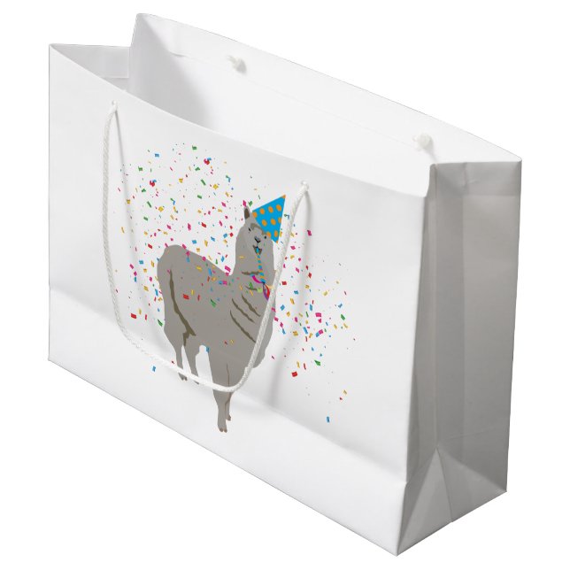 Bolsa De Regalo Grande Llama de fiesta - Animales con Fiesta (Angulo Anverso)