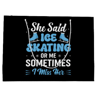 Bolsa De Regalo Grande Llaman a la pista de hielo circular sincronizada