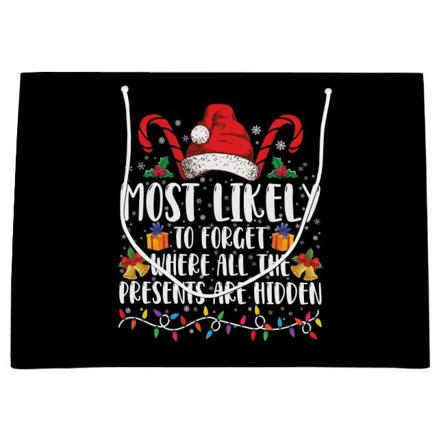 Bolsa De Regalo Grande Lo Más Probable Es Olvidar Dónde Están Todos Los P (Anverso)