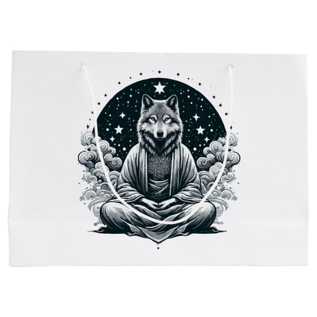 Bolsa De Regalo Grande Lobo Consciente (Reverso)