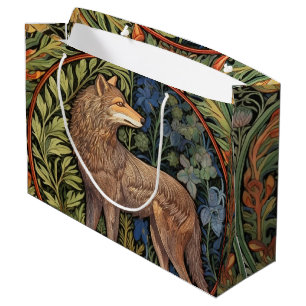 Bolsa De Regalo Grande Lobo en la novela del arte forestal