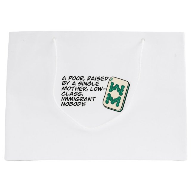 Bolsa De Regalo Grande Locos ricos asiáticos Mahjong escena clásica (Anverso)