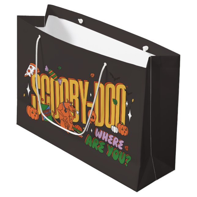 Bolsa De Regalo Grande Logo de aperitivos Scooby-Doo Halloween (Angulo Anverso)
