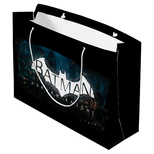 Bolsa De Regalo Grande Logo de Batman Arkham Knight Gotham (Angulo reverso)