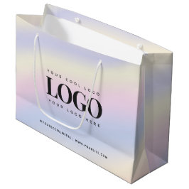 Bolsa De Regalo Grande Logo de negocios del Personalizado del Holograma i