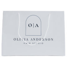 Logo de producto de salón minimalista moderno en a