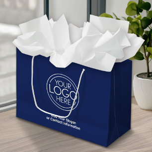 Bolsa De Regalo Grande Logotipo Básico de Negocios de Oficina con Informa