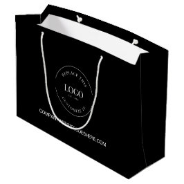 Bolsa De Regalo Grande Logotipo blanco personalizado en el sitio web de l