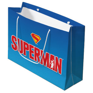 Bolsa De Regalo Grande Logotipo clásico en negrita de Superman