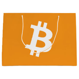 Bolsa De Regalo Grande Logotipo de criptografía de Bitcoin