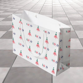 Bolsa De Regalo Grande Logotipo de empresa comercial personalizada y árbo