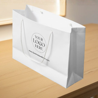 Bolsa De Regalo Grande Logotipo de empresa personalizado Simple negocio d