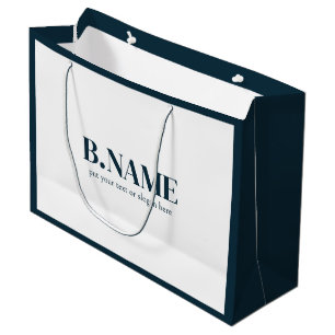 Bolsa De Regalo Grande Logotipo de empresa profesional corporativo