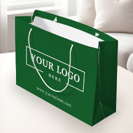 Bolsa De Regalo Grande Logotipo de marca de la empresa personalizado Verd
