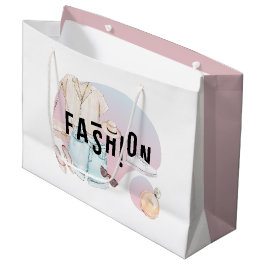Bolsa De Regalo Grande logotipo de Moda Acuarela