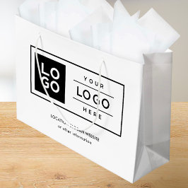 Bolsa De Regalo Grande Logotipo de negocio de personalizado con marca en 