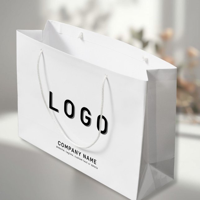 Bolsa De Regalo Grande Logotipo de personalizado (Custom Logo Large Gift Bag)