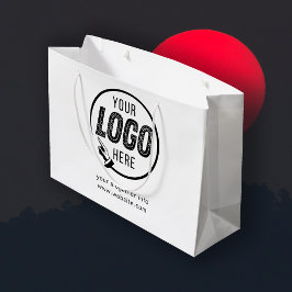 Bolsa De Regalo Grande Logotipo Empresa Profesional Corporativa