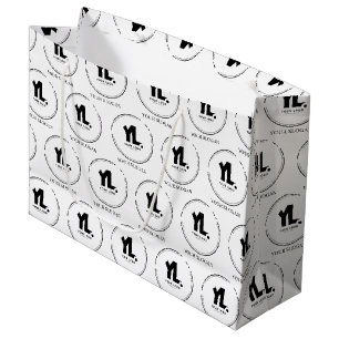 Bolsa De Regalo Grande Logotipo Empresarial Personalizado Profesional