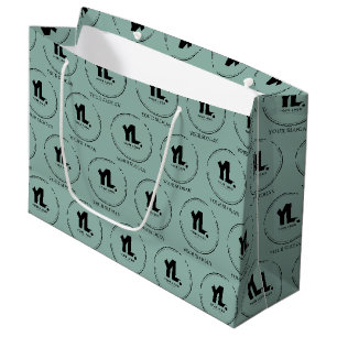 Bolsa De Regalo Grande Logotipo Empresarial Personalizado Profesional