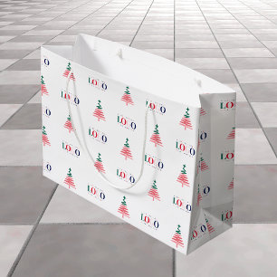 Bolsa De Regalo Grande Logotipo personalizado de la empresa y árbol de Na