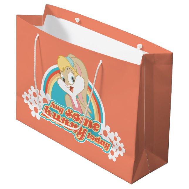 Bolsa De Regalo Grande Lola Bunny Abraza A Algunos Conejitos Hoy (Angulo Anverso)