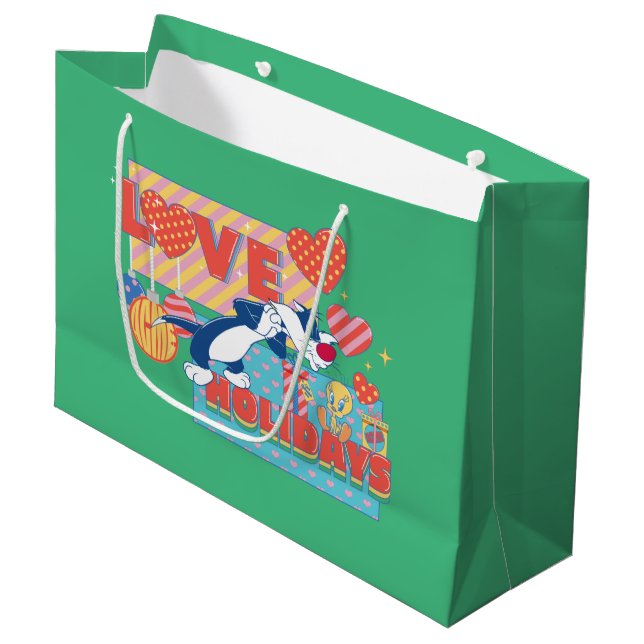 Bolsa De Regalo Grande LOONEY TUNES™ | SYLVESTER™ y TWEETET™Festividades  (Angulo Anverso)