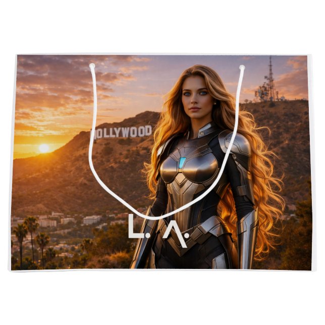 BOLSA DE REGALO GRANDE LOS ANGELES - LA (Anverso)