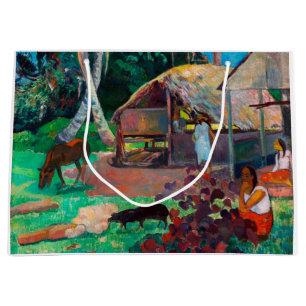 Bolsa De Regalo Grande Los cerdos negros, Gauguin