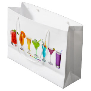 Bolsa De Regalo Grande Los cócteles alcohólicos LGBTQIA gay de SlipperyJo