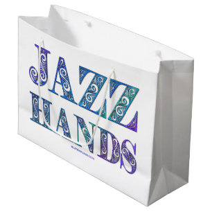 Bolsa De Regalo Grande Los colores vibrantes del Jazz Hands de SlipperyJo
