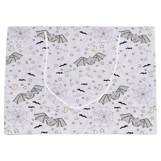 Bolsa De Regalo Grande Los murciélagos púrpuras parecían poco género neut (Anverso)