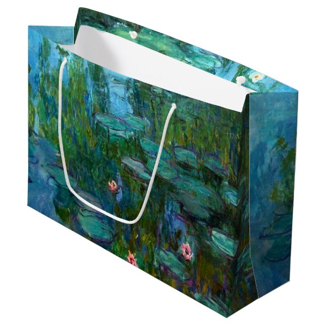 Bolsa De Regalo Grande Los ninféas de Claude Monet (Angulo Anverso)