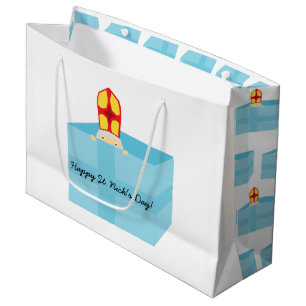 Bolsa De Regalo Grande Los niños adorables son cómicos de San Nicolás