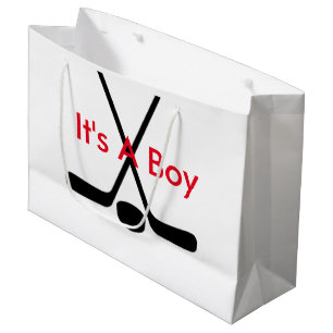 Bolsa De Regalo Grande Los palillos de hockey del atleta del deporte es