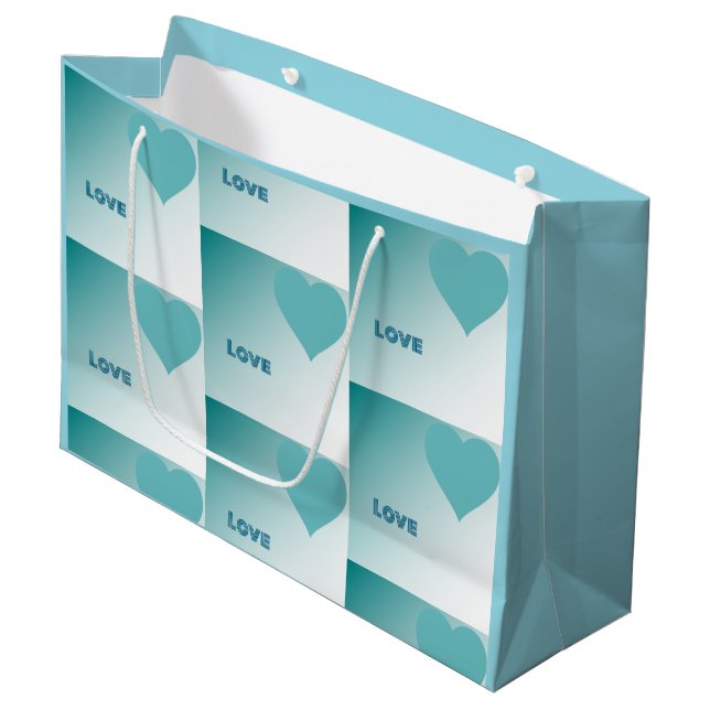 Bolsa De Regalo Grande Love. (Angulo Anverso)
