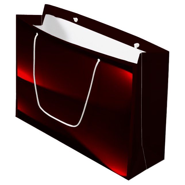 Bolsa De Regalo Grande Luces De Arándano Y Negras (Angulo Anverso)