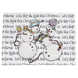 Bolsa De Regalo Grande Lucha de Snowman