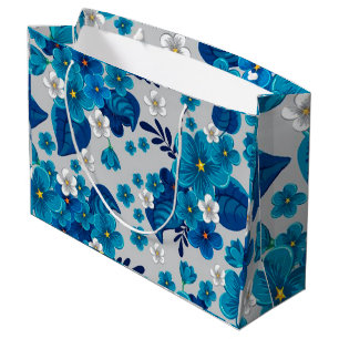 Bolsa De Regalo Grande Lujo floral