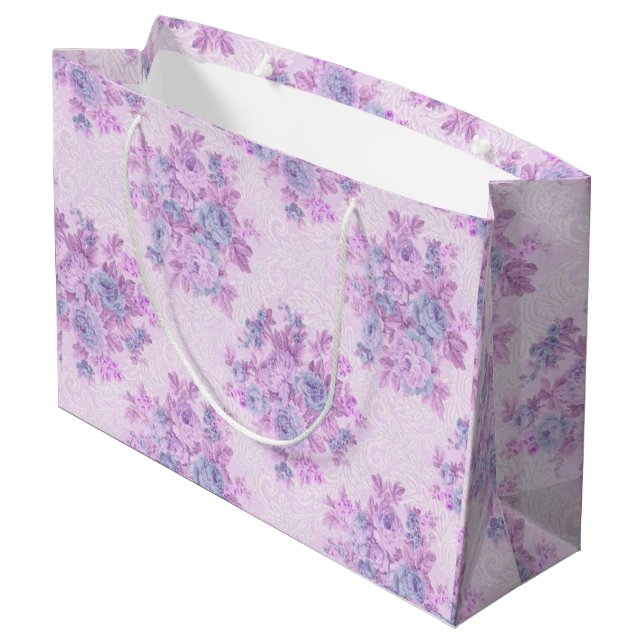 Bolsa De Regalo Grande Lujo floral (Angulo reverso)