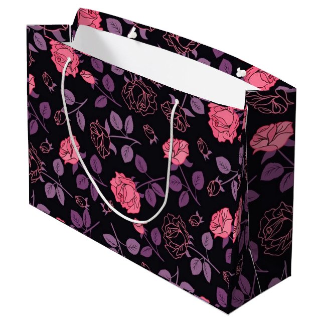 Bolsa De Regalo Grande Lujo floral (Angulo reverso)