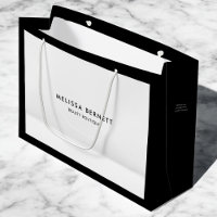 Lujo Minimalista Negro Blanco Negocios