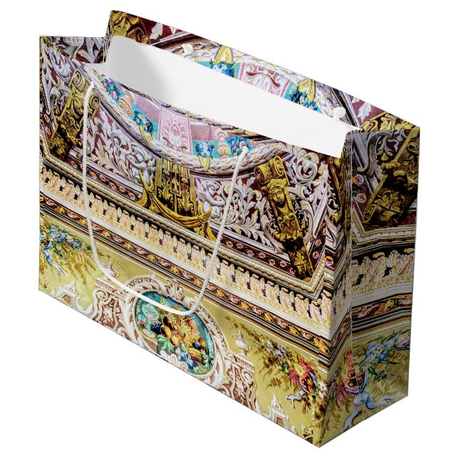 Bolsa De Regalo Grande Lujosa diosa de la cosecha del oro rosado (Angulo Anverso)