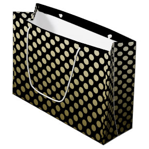Bolsa De Regalo Grande Lunar del oro en negro