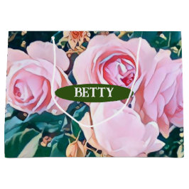 Bolsa De Regalo Grande luxe romantic flowers botanical wallpaper